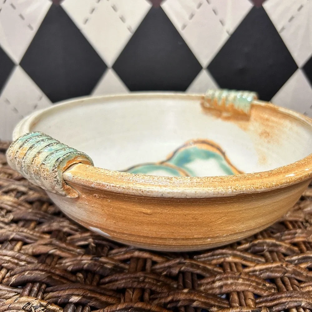 Handcrafted Pear‎ Motif Ceramic Bowl – Artisan Studio Pottery